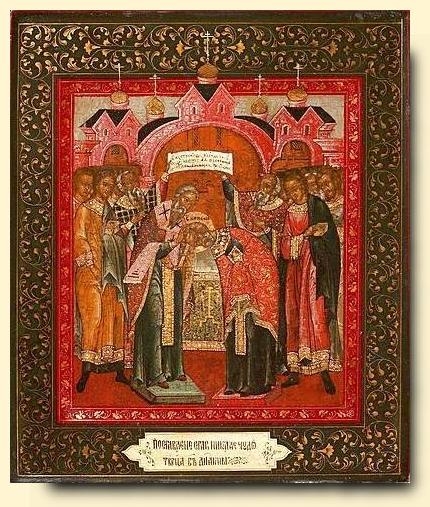 Η χειροτονία του Αγίου Νικολάου, Ρωσσική εικόνα